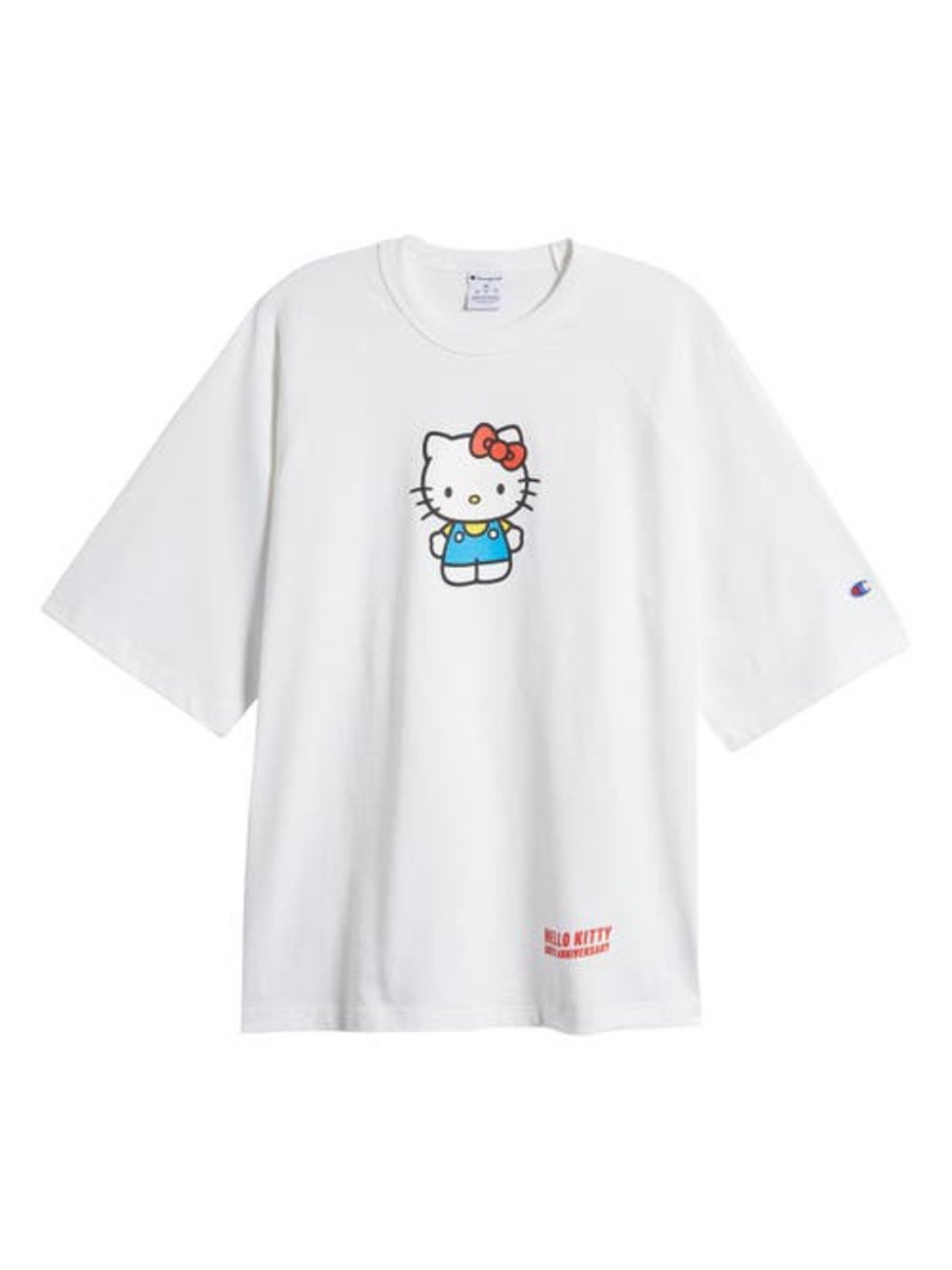 White Champion x Sanrio Hello Kitty T-shirt celebrates the 50th anniversary